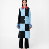 Dama Coat Blue / Black