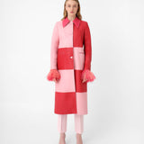 Dama Coat Pink / Red