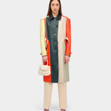 Wallis Trench Coat Dark Green / Beige