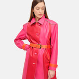 Wallis Trench Coat Red / Fuchsia