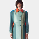Wallis Trench Coat Mint Green / Dark Green