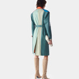 Wallis Trench Coat Mint Green / Dark Green