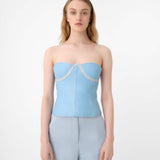 Cleo Bustier Blue ciel