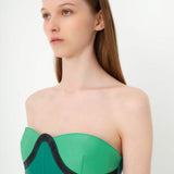 Cleo Bustier Emerald / Green